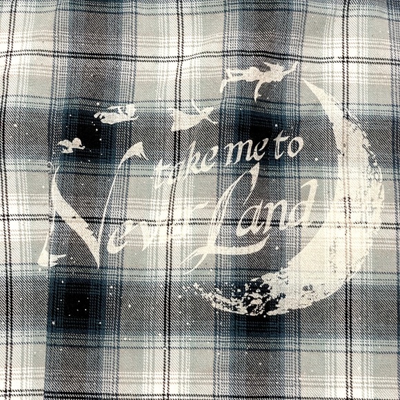 Disney Peter pan Neverland plaid button up - Picture 6 of 9